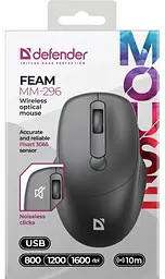 Миша Feam MM-296 Black (52296) Defender teh0022052 - мініатюра 4