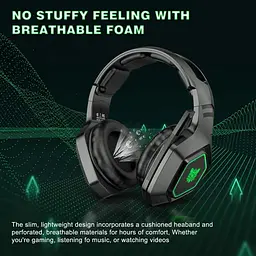 Навушники 2 в 1 комбо Onikuma K10 Gaming with LED 2.4Ghz та 3.5mm - мініатюра 3