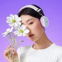 Бездротові накладні навушники Acefast H7 active noise reduction wireless headset Pearl white (6974316283560) - мініатюра 10