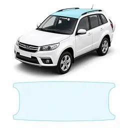 Антигравійна захисна бронеплівка за лекалами для Chery Tiggo 3 II 2014-2019 - зона даху