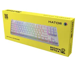 Клавіатура ігрова оптико-механічна Hator HTK731 Rockfall 2 Kailh Optical black rev2 - мініатюра 9
