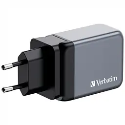 Зарядний пристрій Verbatim GaN 65 Вт, 3 порти (2xUSB-C 65 Вт / USB-A 3.0) (32201) - мініатюра 9