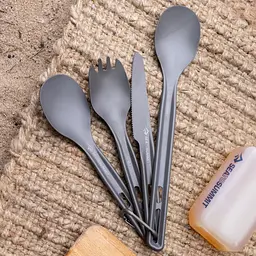 Набір столових приладів Sea to Summit Frontier UL Cutlery Set, ложка-вилка та ніж Темно-сірий - мініатюра 4