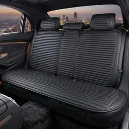 Накидка на задні сидіння Алькантара Napoli Premium Чорні 1 шт