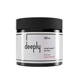 Маска для ламкого волосся deeply strength support hair mask, 300 мл