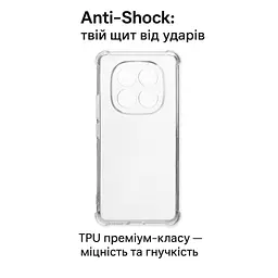 Чохол до мобільного телефона BeCover Anti-Shock Xiaomi Redmi Note 15 Pro 4G Clear (714911) - мініатюра 5