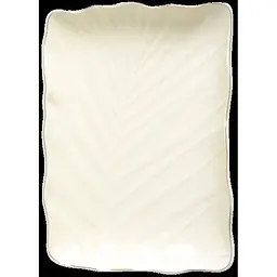 Блюдо Limited Edition Leaf Cream Gold прямокутне 24.5х17 см (B010790)