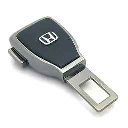 Заглушка перехідник ременя безпеки з логотипом Honda Темний хром 1 шт