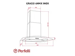 Витяжка Т-подібна Perfelli GRASSI 6HMX INOX - мініатюра 9