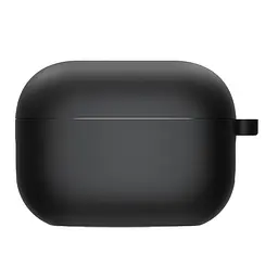 Силіконовий футляр з мікрофіброю для навушників Airpods Pro 3 Чорний / Black