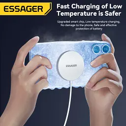 Зарядний пристрій Essager 2-in-1 wireless charger 15W white (EWXCX-CF02-Z) - мініатюра 10