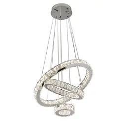 Люстра стельова LED Levistella 802L700 CH, 48W, регулювання світла, хромований метал, сучасний стиль для вітальні - мініатюра 2