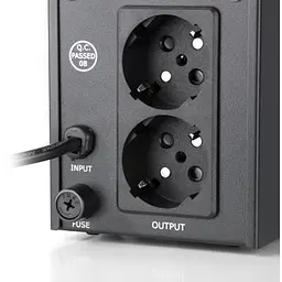 Пристрій безперебійного живлення Vinga LCD 600VA metal case (VPC-600M) - мініатюра 4