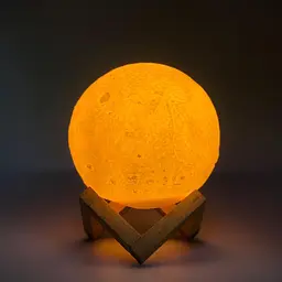 Світильник-нічник UFT Magic 3D Moon Touch Control Місяць 11 см на підставці жовтий колір світіння - мініатюра 2