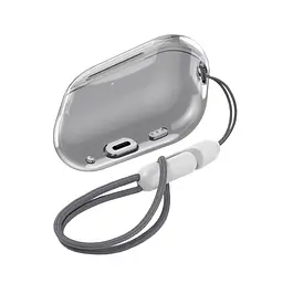 Чохол для навушників Apple AirPods Pro 2 2022, чорний, Air, термополіуретан (TPU), протиударний, захист від подряпин, пилу і ударів, футляр з карабіном для кріплення, точні вирізи для доступу до роз"ємів, ArmorStandart (ARM85334) - мініатюра 3