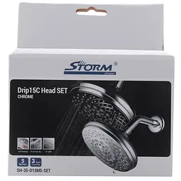Верхній душ Storm SH-35-D15M5-Set ST0023, Хром - мініатюра 2
