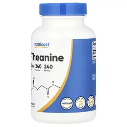 L-теанін Nutricost L-Theanine 200 мг 240 капсул - мініатюра 5