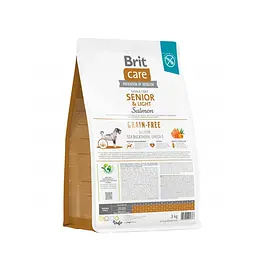 Сухий корм Brit Care Dog Grain-free Senior & Light для старіючих собак, беззерновий з лососем, 3 кг - мініатюра 9