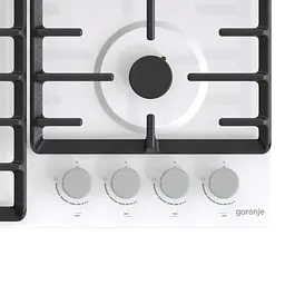 Варильна поверхня Gorenje газова, 60см, чавун, білий - мініатюра 3