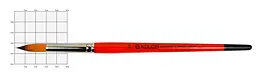 Пензель синтетика кругла Carrot 1097R №10 коротка ручка KOLOS (4823064901665)