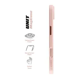 Чехол Apple iPhone 17 Air, Unit MagSafe, розовый, прозрачный, магсейф, противоударный, магнитный, панель-накладка с поддержкой MagSafe, с поддержкой беспроводной зарядки, TPU+PC, защита всего корпуса, ударопрочный, ArmorStandart (ARM86311) - мініатюра 3