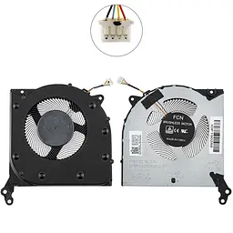 Вентилятор для ноутбука LENOVO Legion 5 15ARH05 5 15IMH05H 5 17IMH05 5 17IMH05H 5V CPU