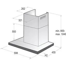 Витяжка Т-подібна Gorenje WHT6SYW [142696] - мініатюра 5