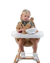 Подушка до стільця для годування Childhome Evolu, бежевий ведмедик (CHEVOSCTB) - мініатюра 7