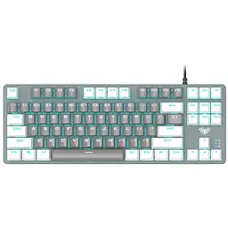 Клавіатура Aula F3287 Keycap KRGD Blue USB UA White/Grey (6948391240688)