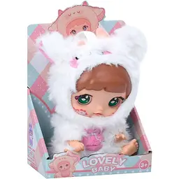 Дитяча м'яка іграшка-брелок Bambi "Lovely Baby" 6053a(White)
