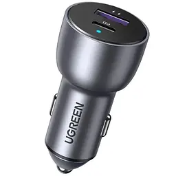 Автомобільний зарядний пристрій UGREEN CD213 2-Port Fast Car Charger gray (UGR-60980)