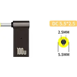 Перехідник XoKo USB-C DC 5.5-2.5mm 100W [XK-DC-C-5.5-2.5] [116097] - мініатюра 5