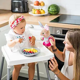Столові прилади з нержавіючої сталі для дітей BabyOno, рожевий із сірим (1065/02) - мініатюра 5