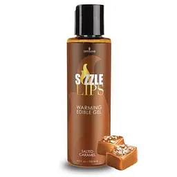 Їстівний масажний гель Sensuva Sizzle Lips Salted Caramel, що зігріває, 125 мл