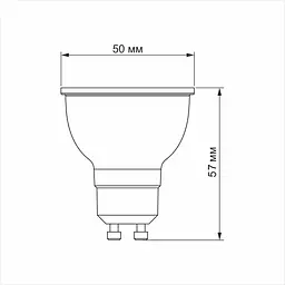 Лампа світлодіодна Videx MR16e 8W GU10 4100K (VL-MR16e-08104) - мініатюра 3