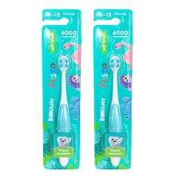 Дитяча зубна щітка Fesco Soft brush 2-12р. 2шт блакитна