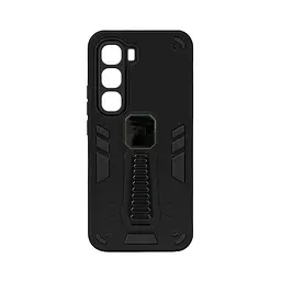 Чехол для Infinix Hot 60 Pro Plus 4G, Proover, черный, с подставкой и магнитом, противоударный, ударопрочный, бронированный, панель-накладка, защита всего корпуса, термополиуретан (TPU) + поликарбонат (PC), ArmorStandart (ARM88683)