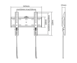 Кронштейн Gembird WM-42F-01 WM-42F-01 - мініатюра 2
