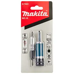 Бітотримач зі свердлом 2-в-1 Makita Quad Driver D-73221