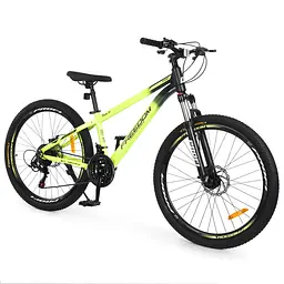 Велосипед PROFI FREEDOM 24 д. FD-2401 алюм.рама 11",SKD85%,SHIMANO 21SP,швидкознім.кол.,лайм