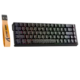 Клавіатура Attack Shark X68 HE Contours Side Printed RGB Black (AS-X68-HEMS-CSP-BK) - мініатюра 2