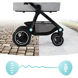 Універсальна коляска 2 в 1 Kinderkraft Everyday 2 Light Gray світло-сіра (00-00305224) - мініатюра 19