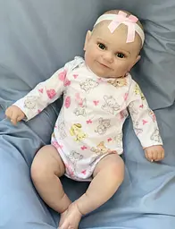 Силіконова колекційна лялька реборн reborn новонароджена дівчинка вулиця Reborn Dolls det0018815 - мініатюра 1
