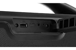 Портативная колонка бумбокс REAL-EL RX745 Boombox 40W Bluetooth TWS, RGB, Black - мініатюра 10