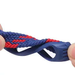 Ремінець BeCover Elastic Nylon Style для Xiaomi Mi Smart Band 5 / Mi Smart Band 6 Size L Red-White (706159) - мініатюра 5