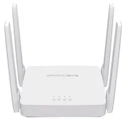 Роутер Mercusys AC10 Wi-Fi 802.11b/g/a/n/ac, 2x10/100M LAN, 1x10/100 WAN, 4 зовнішні антени
