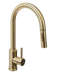 Змішувач для кухні з витяжним виливом Rea Fresh brushed gold (REA-B9148) золотий - матовий - мініатюра 6