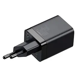 МЗП Baseus Super Si Pro Quick Charger 30W (1USB-A/1C) (CCSUPP-E) Black - мініатюра 4
