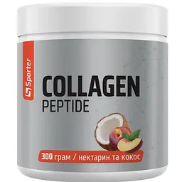 Натуральна добавка Sporter Collagen peptide Колаген яловичий Нектарин-кокос 300 г