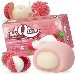 Моті QLove Exotic Lychee Mini Mochi 80г - мініатюра 2